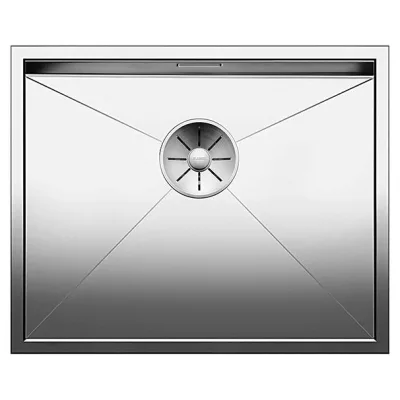 Blanco | Lavello una vasca ZEROX 500-U 1517245 in acciaio inox da 54x44 cm - Sottotop