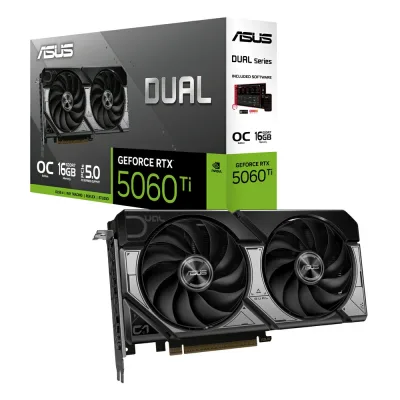 ASUS Dual NVIDIA GeForce RTX 5060 Ti 16GB GDDR7 OC Edition