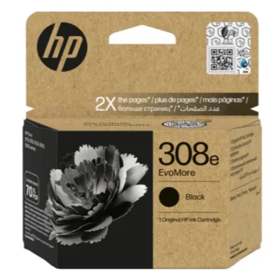HP 308E EVOMORE BLACK ORIGINAL INK 7FP22UE