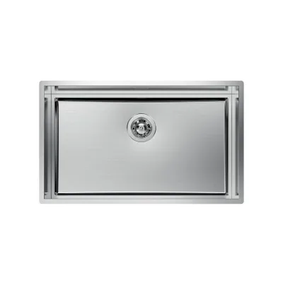 Foster Lavello una vasca 1257 050 finitura acciaio inox da 78x47 cm - IN PROMOZIONE FINO AL 30/06