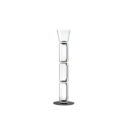Flos Lampada da terra Noctambule Floor 3 High Cylinder Cone Small Base finitura nero