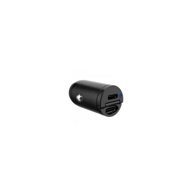 CELLY 2USB-C CAR CHARGER 30W BLACK CCMINI2USBCBK