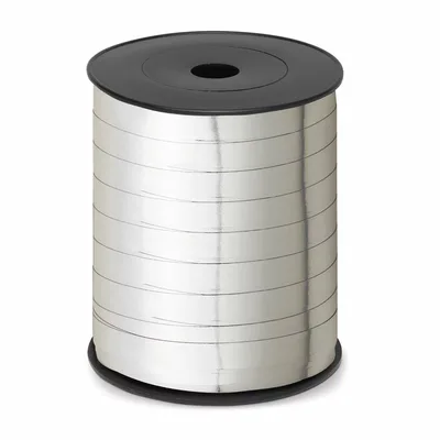 Nastro per regali colore lucido Argento - 250x10mm, 24 pz