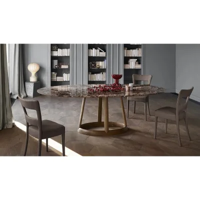 Bonaldo Tavolo fisso Greeny con struttura in legno e piano a scelta da 215x115 cm
