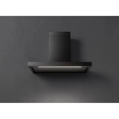 Falmec Cappa a parete Plane Plus finitura nero da 90 cm