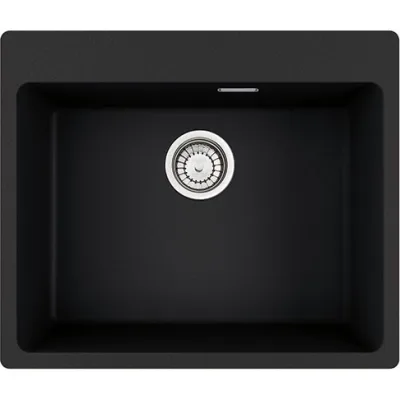 Franke Lavello una vasca Vasche Sopratop Centro MRG 610-54 FTL 114.0661.703 finitura fragranite nero da 59x50 cm