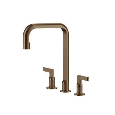 Gessi Miscelatore a 3 fori Inciso Collection 58701 708 finitura Copper Brushed - IN PROMOZIONE FINO AL 6/07