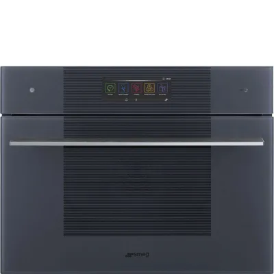 Smeg S Forno compatto combinato vapore e microonde Galileo Omnichef SO4106WAPG finitura neptune grey da 60 cm