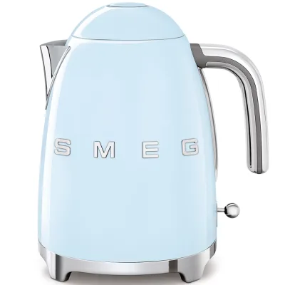 PRONTA CONSEGNA - Smeg Bollitore elettrico KLF03PBEU finitura azzurro con logo Smeg 3D