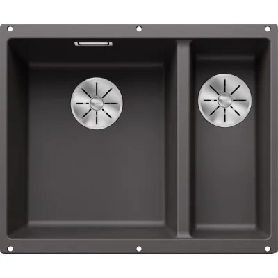 Blanco | Lavello una vasca SX con vaschetta SUBLINE 340/160-U 1518956 finitura grigio roccia da 55.5x46 cm - Sottotop