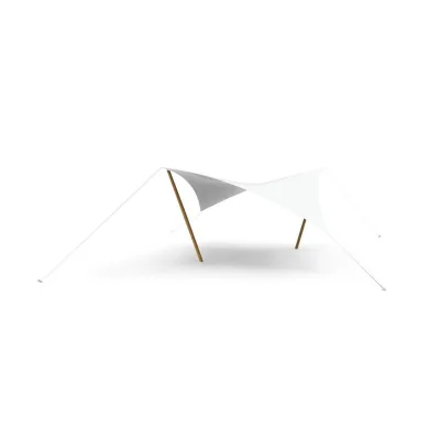 Unopiù Copertura parasole romboidale MANTA in tessuto acrilico bianco da 400x400 cm - IN PROMOZIONE FINO AL 6/07