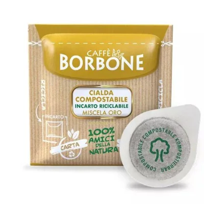 50 Cialde Miscela Oro Borbone Caffè ESE in carta 44mm