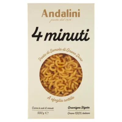 Andalini 4 Minuti Pasta Di Semola Di Grano Duro Gramigna Rigata 500 G