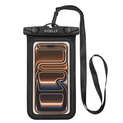 CELLY TRANSPARENT SPLASHBAG UP TO 7 BK SPLASHBAG26BK
