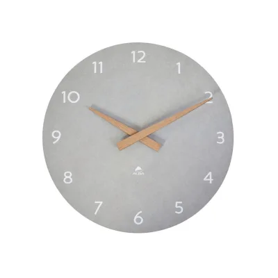 Orologio da parete grigio chiaro/legno - Alba