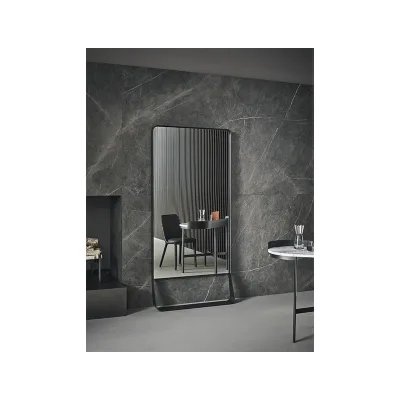 Bonaldo Specchio Narciso con cornice in metallo da 90 cm e h. 190 cm