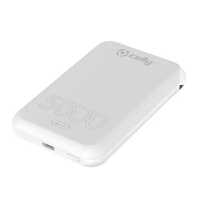 CELLY MAGSAFE POWERBANK 5000MAH WHITE MAGPB5000EVOWH