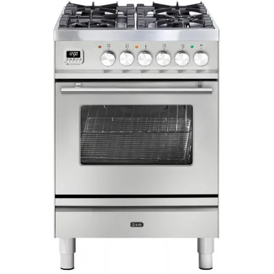 Ilve Cucina P06W Professional Plus P06DWE3 piano cottura 4 fuochi con dual da 60 cm - PROMOZIONE ATTIVA FINO AL 19/10