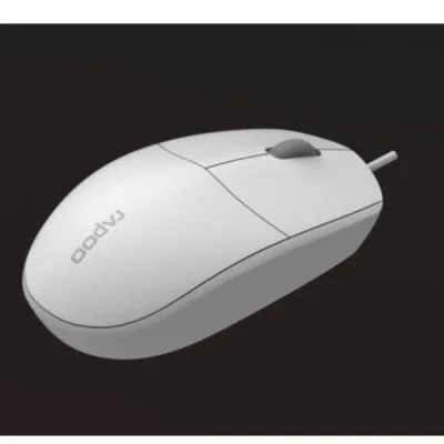 N100 WIRED OPTICAL MOUSE WHITE 18102_RPO