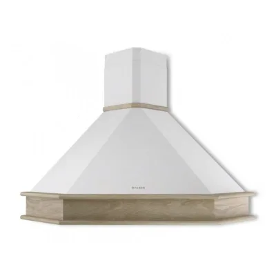 PRONTA CONSEGNA - Faber Cappa a parete RANCH ANGOLO 90 NF 321.0693.746 finitura bianco da 90 cm - Cornice non inclusa