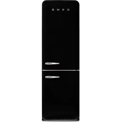 Smeg Frigorifero combinato con cerniere a destra a libera installazione FAB32RBLM6 finitura nero opaco da 60 cm