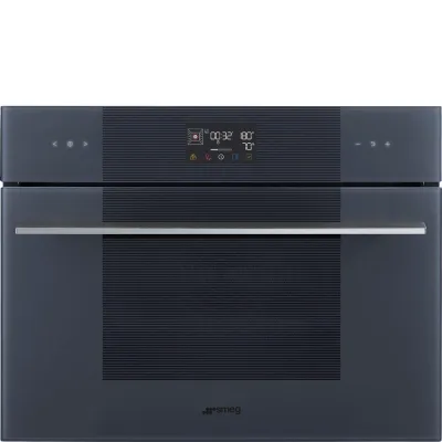 Smeg S Forno compatto combinato vapore Galileo Steam100 SO4102S3G finitura Neptune Grey da 60 cm