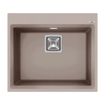 Elleci Lavello una vasca KARISMA 105 LGK10543 finitura composito G43 tortora da 57x50 cm