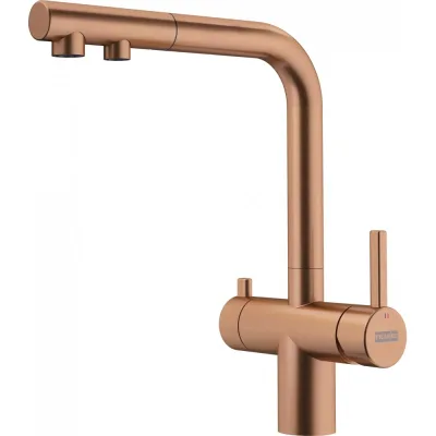 Franke Miscelatore a tripla via bicomando ATLAS NEO CLEAR WATER DOCCIA 120.0758.158 finitura copper