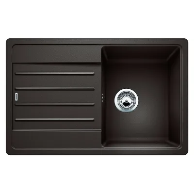 Blanco Lavello una vasca con gocciolatoio LEGRA 45 S 1522206 finitura caffè da 78x50 cm - Sopratop