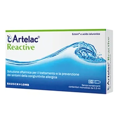 Artelac Reactive Soluzione Oftalmica Congiuntivite Allergica 20 Flaconcini Monodose