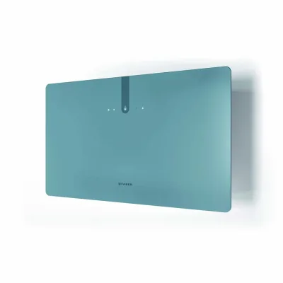 Faber Cappa a parete GLAM FIT ZERO DRIP PLUS DB M A80 330.0615.737 finitura vetro blu polvere opaco da 80 cm