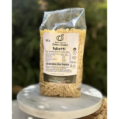 Tubetti Artigianali di Grano Duro Lucano da Agricoltura Biologica (500g)