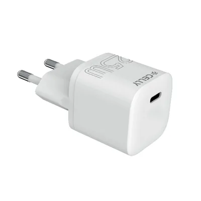 CELLY WALL CHARGER COMPACT USBC 25W WHITE UCTC1USBC25WWH