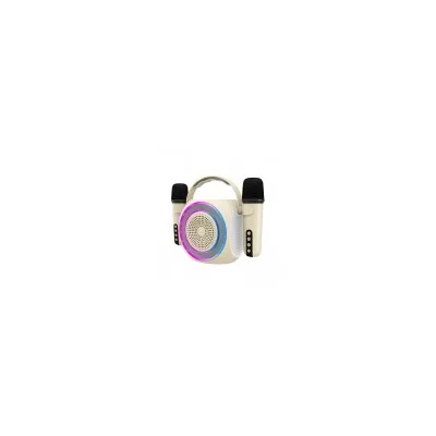 CELLY 5W 2MICROPHONE WLS SPEAKER RGB WH PARTYMIC2WH