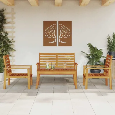Orenda — Salotto da giardino 4 pezzi, acacia massello