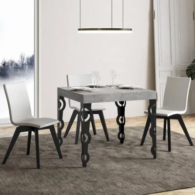 Itamoby Tavolo allungabile Karamay in nobilitato e talaio in ferro antracite da 90(246)x90 cm
