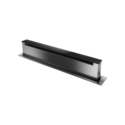Elica Cappa filtrante downdraft PANDORA IX/F/90 PRF0120980 finitura acciaio inox e vetro nero da 90 cm - Con motore interno