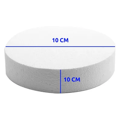 Dischi di polistirolo per torte Ø 10cm - densità kg 15