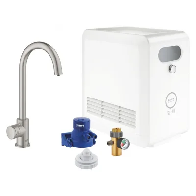Grohe Miscelatore Blue Professional monocomando 31302DC2 finitura super steeel