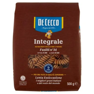 De Cecco Fusilli Integrali 500 gr