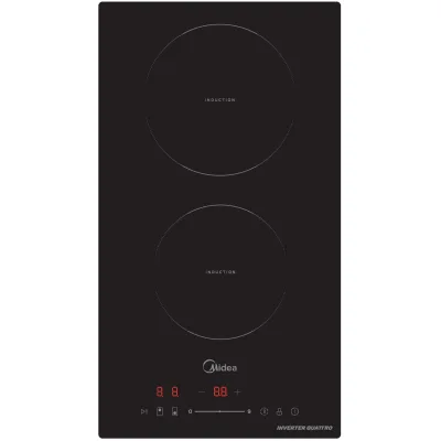 Midea Comfee Piano cottura domino a induzione MIH350D157K0 in vetroceramica nero da 29 cm