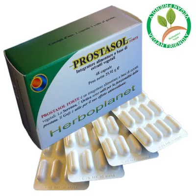 Herboplanet Prostasol Forte Integratore 48 Capsule