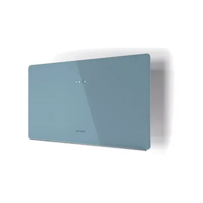 PRONTA CONSEGNA - Faber Cappa a parete GLAM FIT ZERO DRIP DB 80 330.0615.655 finitura vetro blu polvere da 80 cm