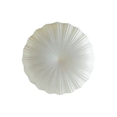 Plafoniera bianca in acrilico effetto polvere di stelle, 1 LED 24W, CCT, 39.5x39.5cm