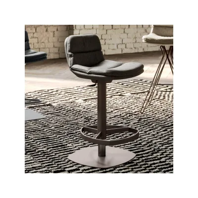 Ozzio Sgabello girevole Marlon art. S513 con struttura in metallo e seduta in tessuto