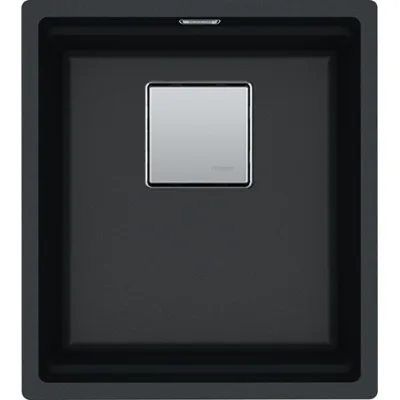 Franke: Lavello una vasca Vasche Kubus 2 Sottotop KNG 110-37 125.0529.308 finitura fragranite nero da 37x42 cm