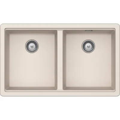 Schock Lavello due vasche BROOKLYN N200 BYKN200A16 finitura new alumina da 75x45.6 cm