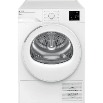Smeg Asciugatrice slim a libera installazione DRC07EE finitura bianco da 60 cm