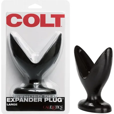 Ancora anale Large COLT Expander Plug Anale Espandibile TPR 6,25-9,5cm Nero
