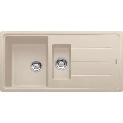 Franke: Lavello una vasca con vaschetta e gocciolatoio Boston BFG 651 114.0276.131 finitura fragranite sahara da 97x50 cm